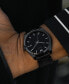 ფოტო #6 პროდუქტის Men's Element Ceramic Black Bracelet Watch, 43mm