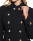 ფოტო #3 პროდუქტის Women's Collared Double-Breasted Peplum Coat