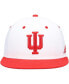 ფოტო #3 პროდუქტის Men's White Indiana Hoosiers On-Field Baseball Fitted Hat