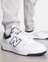 New Balance – 480 – Sneaker in Weiß und Marineblau