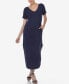 Фото #1 товара Women's Short Sleeve V-Neck Maxi Dress