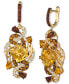 ფოტო #2 პროდუქტის Crazy Collection® Multi-Gemstone Cluster Drop Earrings (7-1/2 ct. t.w.) in 14k Gold