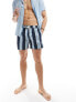 New Look stripe swim short in blue