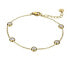 Фото #1 товара Decent gold-plated bracelet with clear zircons Angelina EWB23071G