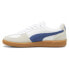 Фото #3 товара Puma Palermo Leather Lace Up Mens Blue, Grey, White Sneakers Casual Shoes 39646