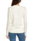 Фото #2 товара Two Bees Cashmere American Flag Cashmere-Blend Sweater Women's White Xl