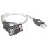 Кабель USB-TYPE-A - DB-9, 0.45 м, Techly IDATA-USB-SER-2T