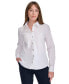 Фото #1 товара Women's Cotton Puff-Print Long-Sleeve Shirt