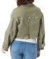 ფოტო #2 პროდუქტის Women's Mesa Cropped Cotton Moto Jacket