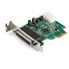 StarTech.com 4-port PCI Express RS232 Serial Adapter Card - PCIe RS232 Serial Host Controller Card - PCIe to Serial DB9 - 16950 UART - Low Profile Expansion Card - Windows/Linux - PCIe - Serial - PCIe 1.1 - Green - 214358 h - CE - FCC