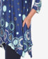 ფოტო #3 პროდუქტის Plus Size Erie 3/4 Sleeve Tunic Top