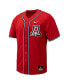 Фото #3 товара Men's Red Arizona Wildcats Replica Full-Button Baseball Jersey