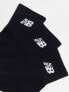 New Balance logo mid sock 3 pack in black