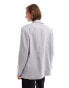 Vero Moda tailored herringbone blazer in light grey melange