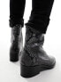 Фото #5 товара AllSaints Bonham leather boots in snake