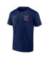 ფოტო #2 პროდუქტის Men's Navy Cleveland Guardians Split Zone T-Shirt