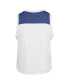 ფოტო #1 პროდუქტის 47 Brand Women's White Florida Gators Premier Zoey Waist Length Tank Top