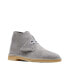 Фото #2 товара Clarks Desert Boot 26169941 Mens Gray Suede Lace Up Chukkas Boots