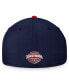 ფოტო #2 პროდუქტის Men's Navy, Red Columbus Blue Jackets Fundamental 2-Tone Flex Hat