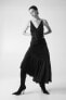 Фото #1 товара Asymmetric-hem Slip Dress