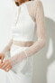 Фото #5 товара Kadın Kırık Beyaz Elbise 3SAK80010FW