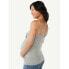 Joyspun Maternity Nursing Cami Women's S-M Heather Gray Scoop Neck Hidden Clip