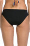 BECCA Women's 236957 Black Mardi Gras Hipster Bikini Bottom Swimwear Size L