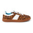 Фото #1 товара Matisse Quincy Leopard Lace Up Womens Brown Sneakers Casual Shoes QUINCY-950