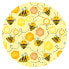 Süßer Honig mit Bienen Illustration