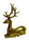 Skulptur Hirsch Sitzend Gold