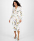 ფოტო #1 პროდუქტის Women's Nola V-Neck Jersey Midi Dress
