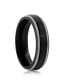 ფოტო #2 პროდუქტის Black & Silver 6mm Tungsten Ring