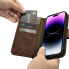 Фото #13 товара Чехол для смартфона ICARER iPhone 14 Pro Max Кожаный Anti-RFID Темно-коричневый
