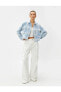 Фото #6 товара Жакет Koton Crop Tüvit с карманами и пуговицами в стиле жемчуга