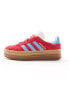 Фото #2 товара adidas Originals Gazelle Bold trainers in red and blue