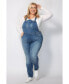 ფოტო #1 პროდუქტის Plus Size Overall Jeans