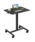 Фото #1 товара Small Mobile Rolling Standing Desk Rolling Desk Laptop Computer Cart For Home