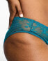 ASOS DESIGN Curve Cate lace brazilian brief in teal