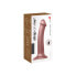 Soft Silicone Dildo Metallic - Size M, 18 cm