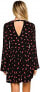 Free People Women's Tegan Printed Mini dress Black Red Size 0