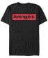 Фото #1 товара Marvel Men's Avengers Red Logo Short Sleeve T-Shirt