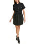 Фото #1 товара Mother The Wrapped Up Mini Dress Women's Black Xs