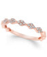 ფოტო #1 პროდუქტის Diamond Stackable Band (1/8 ct. t.w.) in 14k Gold, White Gold or Rose Gold