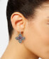 Multi-Gemstone (2-1/2 ct. t.w.) Flower Wire Earrings in Sterling Silver