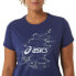 Asics Nagino Graphic Run SS Top W 2012C752-405 T-shirt M - фото #4