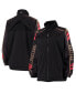 ფოტო #1 პროდუქტის Women's Black Toronto Raptors Throwback Team Full-Zip Windbreaker Jacket