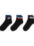 Фото #1 товара Nike Everyday Essential 3 pack ankle socks in black