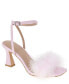 Фото #1 товара Women's Relby Feathered High-Heel Two-Piece Dress Sandals