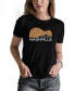ფოტო #1 პროდუქტის Women's Nashville Guitar Word Art Short Sleeve T-shirt