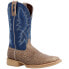 Durango Rebel Pro Lite Rustic Embroidered Square Toe Cowboy Mens Blue, Brown Ca